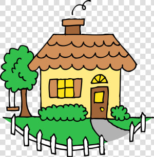 Collection Of Free Cottage Drawing Clip Art Download   Transparent Background Home Clipart  HD Png Download