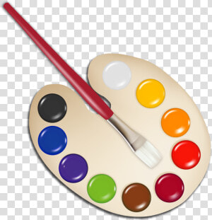 With Paint Brush Png   Paint Palette No Background  Transparent Png