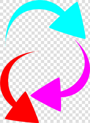 Curved Color Arrows Clip Arts   Curved Color Arrow  HD Png Download