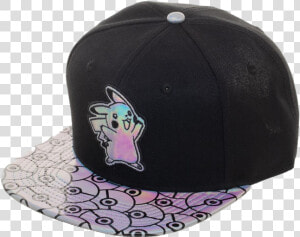 Pikachu Iridescent Snapback Hat   Pikachu Snapback  HD Png Download