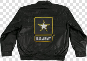 Army Leather Bomber Jacket With Army Star Logo   Vietnam Veteran Jacket  HD Png Download