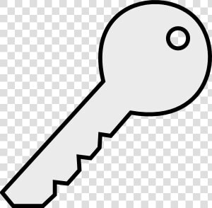 House Key Clipart Free Stock Techflourish Collections   Key Clip Art Black N White  HD Png Download