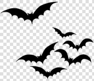 Clear Stamp  Bats   Bat Silhouette Halloween Decor  HD Png Download