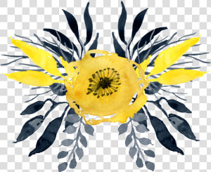 This Graphics Is Watercolor Yellow Flower About Watercolor    Watercolor Yellow Flower Full Hd Png  Transparent Png