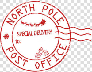  northpole  santa  santastamp  stamp  northpolepost   Circle  HD Png Download