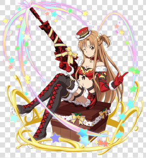 Asuna Transparent Sao Md   Sao Md Christmas Asuna  HD Png Download