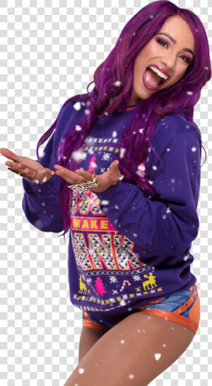 Sasha Banks Lineart   Sasha Banks Christmas Sweater  HD Png Download