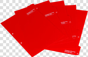 Picture Of Custom Printed Polypropylene Tabbed Dividers  HD Png Download