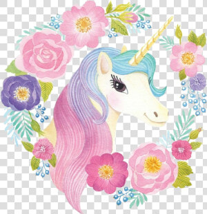 Unicorn Clipart Floral   Don T Stop Believing Unicorn  HD Png Download