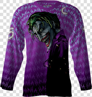 Transparent Joker Hahaha Png   Long sleeved T shirt  Png Download