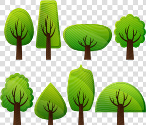 Free Vector Simple Trees   Simple Trees Vector  HD Png Download