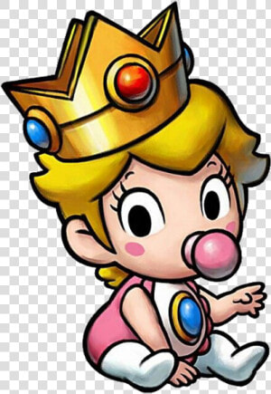 It Is A Baby Princess Peach   Mario And Luigi Partners In Time Art  HD Png Download