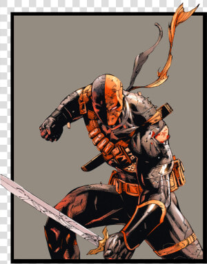 Deathstroke Comic Art  HD Png Download