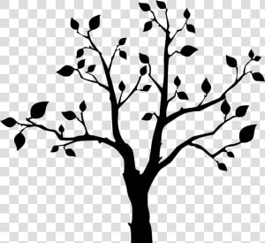 Save The Trees Sticker Clipart   Png Download   Cherry Blossom Tree Silhouette  Transparent Png