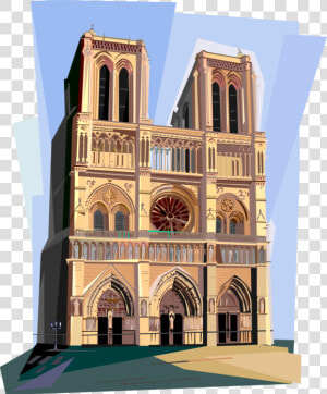 Transparent Paris Clipart   Notre Dame De Paris Vector  HD Png Download