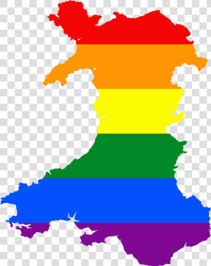 Lgbt Flag Map Of Wales   2017 General Election Wales  HD Png Download