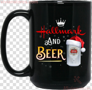 Christmas Mug Hallmark And Beer Stella Artois Black   Beer  HD Png Download