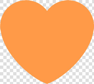 Orange Heart Discord Emoji   Orange Heart  HD Png Download