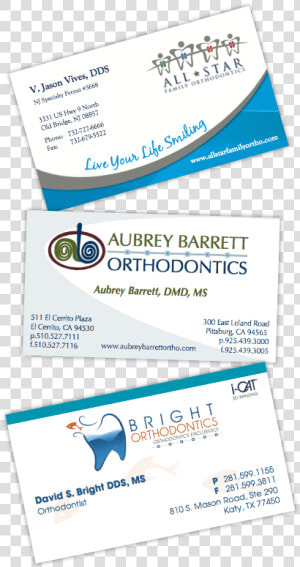 Multiple Business Cards   Orthodontist Visiting Card  HD Png Download