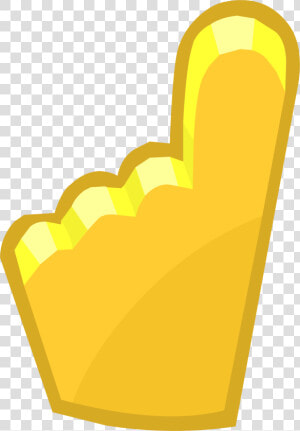 Penguin Cup 2014 Emoticons Yellow Foam Finger   Chair  HD Png Download