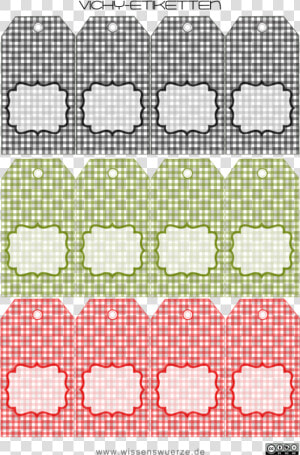 Free Printable Gift Tags Gingham  HD Png Download