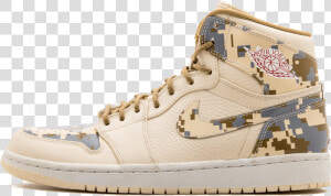 Air Jordan 1 Digi camo Sample   Jordan 1 Retro Natural  HD Png Download