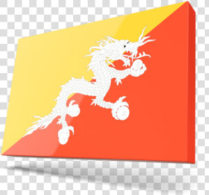 Thin Rectangular Icon   Flag Of Bhutan  HD Png Download