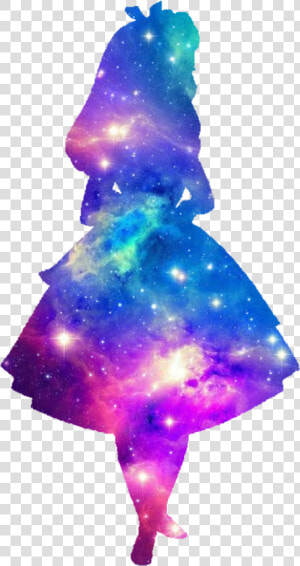  alicia  galaxia  silueta  silhouette   Galaxy Backgrounds For Phones  HD Png Download