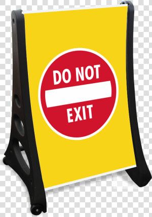 Do Not Exit Portable Sidewalk Sign   Portable Network Graphics  HD Png Download