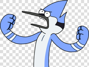 26 Images About Regular Show On We Heart It   Regular Show Mordecai Mad  HD Png Download