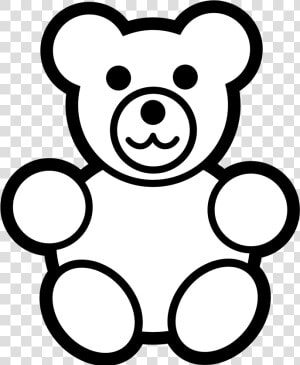 Clipart Of Amp  Amd And Fabulous   Teddy Clipart Black And White  HD Png Download