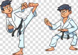 Clip Art Free Karate Images   Karate Movements  HD Png Download