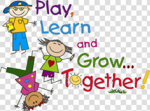 Play Learn And Grow Together Kids Clipart   Kindergarten Clipart  HD Png Download