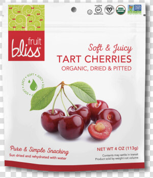 Fruit Bliss Tart Cherries Organic Snacks   Fruit Bliss Organic Tart Cherries  HD Png Download