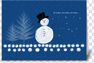 Let It Snow Greeting Card   Christmas Card  HD Png Download