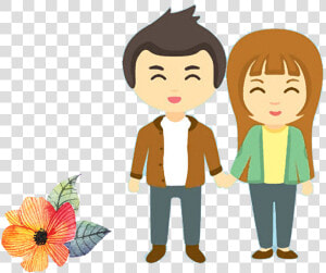 Clip Art Love Holding Hands Transprent   Couple Holding Hands Png Cartoon  Transparent Png