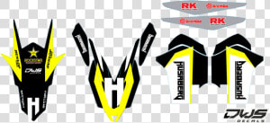 Trimset Husaberg Fe Te 2013 2018 Model   Husaberg Rear Fender Decal  HD Png Download