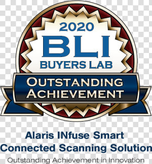 Bli Alaris Infuse Outstanding Achievement   Bli Buyers Lab 2019 Line Of The Year  HD Png Download