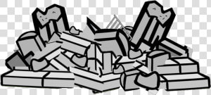 Pile Of Rubble Clipart  HD Png Download