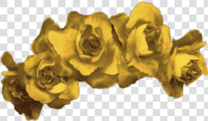  yellow  flower  crown  rose  flowers  roses  aesthetic   Aesthetic Purple Flower Crown  HD Png Download