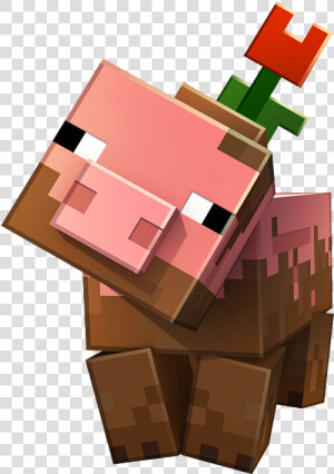 I Just Can T I M Sorry It S Too Much Make This Pig   Minecraft Earth Muddy Pig  HD Png Download