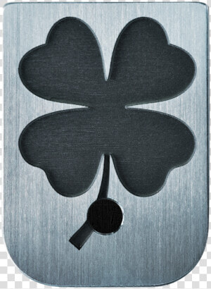 4 Leaf Clover Stainless Steel Finish Mag Plate  HD Png Download