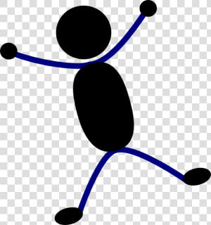 Jump Stick Man Black Svg Clip Arts   Stick Figure Jumping Png  Transparent Png