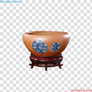 Jingdezhen Ceramic Furnishing Articles Aquariums Coarse   Ottoman  HD Png Download