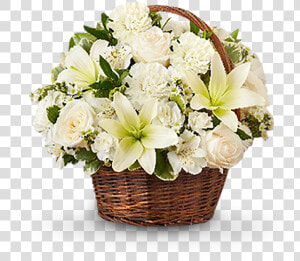 Cesto De Flores Santa Mariana   Small Funeral Flower Basket  HD Png Download