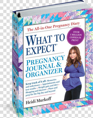 Cover   The What To Expect Pregnancy Journal  amp  Organizer  HD Png Download