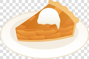 Apple Pie Clip Art   Pie Ala Mode Cartoon  HD Png Download