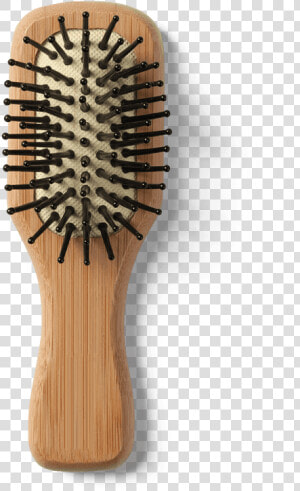 Shaver Hair Brush compressor   Bamboo Mini Hair Brush  HD Png Download