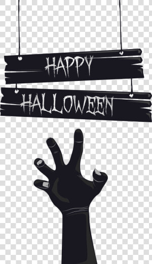 Halloween Hand Clipart Clipart Library Download Happy   Transparent Happy Halloween Text  HD Png Download