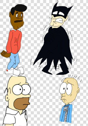 Fat Albert Lost Weight  Batman Got Scared  George Being   Cartoons Mestup  HD Png Download